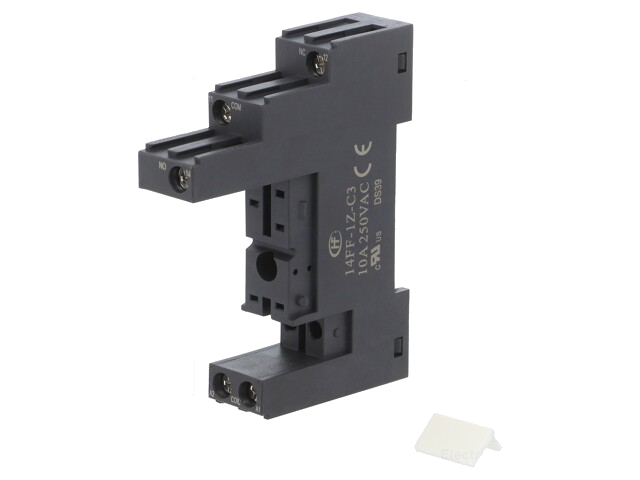 Socket; PIN: 5; 10A; 250VAC; op paneel,op DIN-rail; schroefklemmen Socket; PIN: 5; 10A; 250VAC; op paneel,op DIN-rail; schroefklemmen